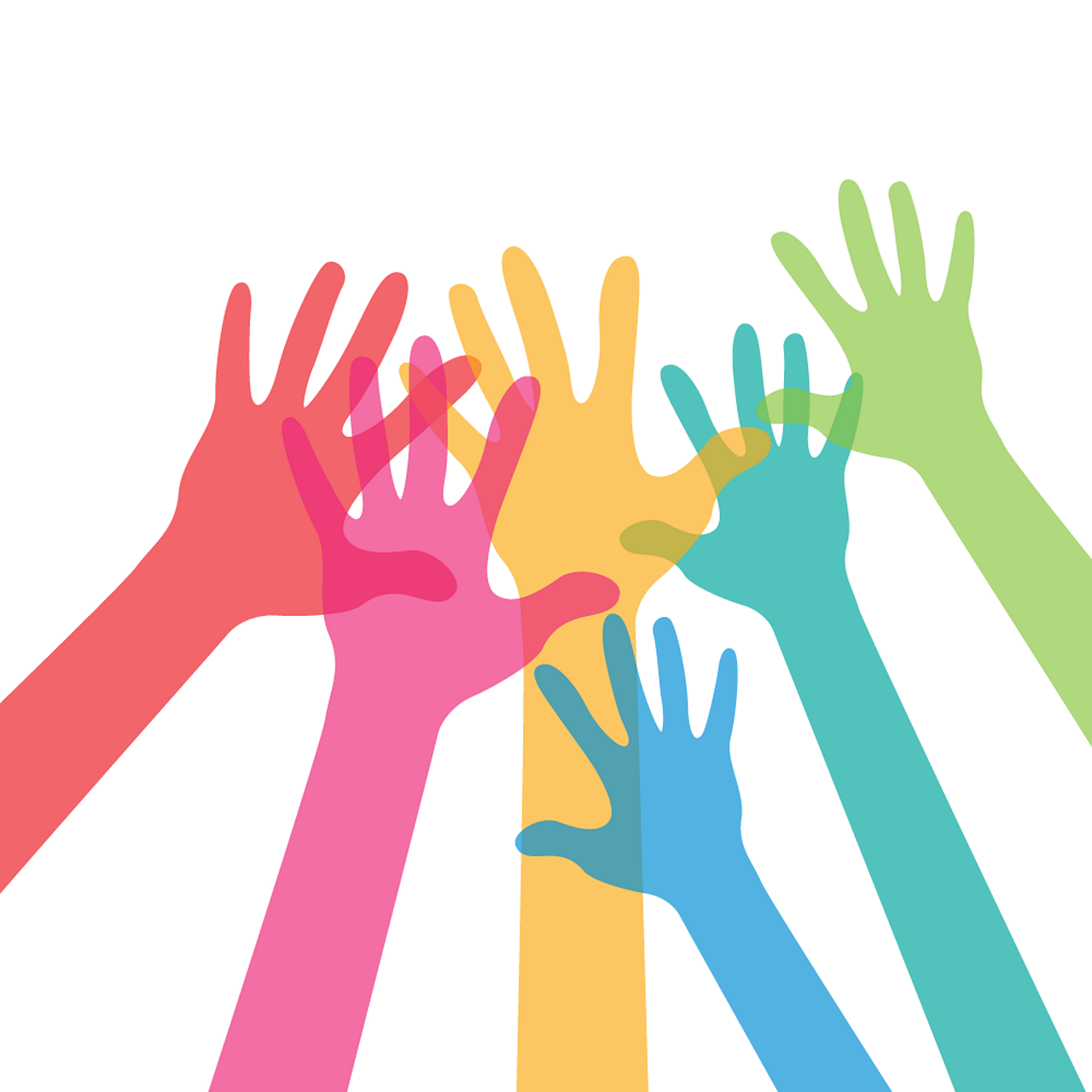hands of working together